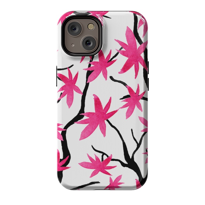 iPhone 14 StrongFit Pink Blossoms by Amaya Brydon