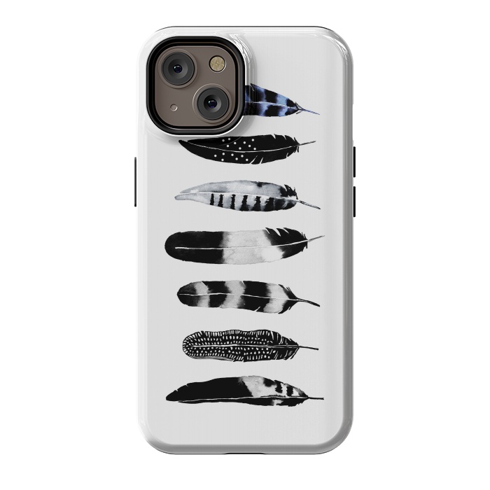 iPhone 14 StrongFit Feather Tribe by Amaya Brydon