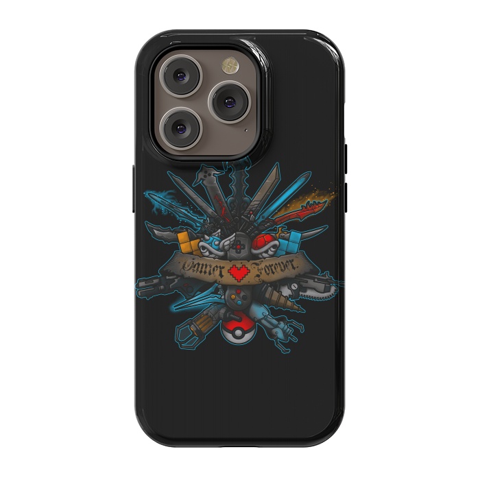 iPhone 14 Pro StrongFit Gamer Forever by Q-Artwork
