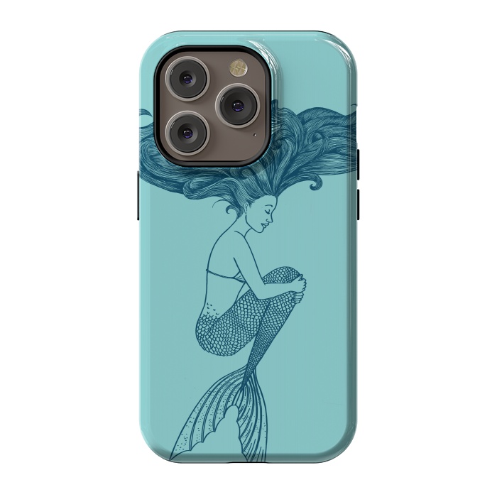 iPhone 14 Pro StrongFit Mermaid Hairs by Coffee Man