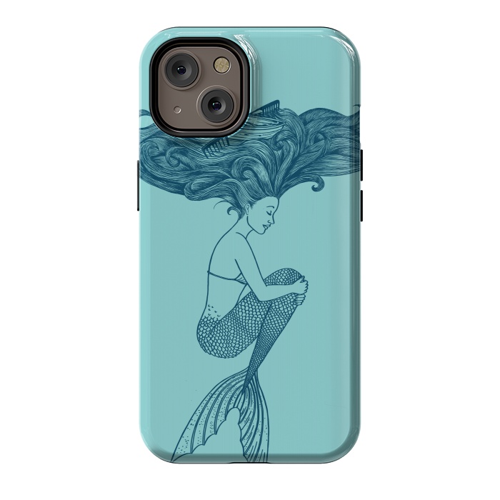 iPhone 14 StrongFit Mermaid Hairs by Coffee Man