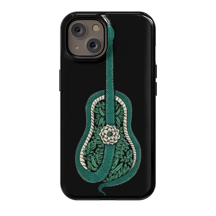 iPhone 14 StrongFit Snake Guitar by Coffee Man
