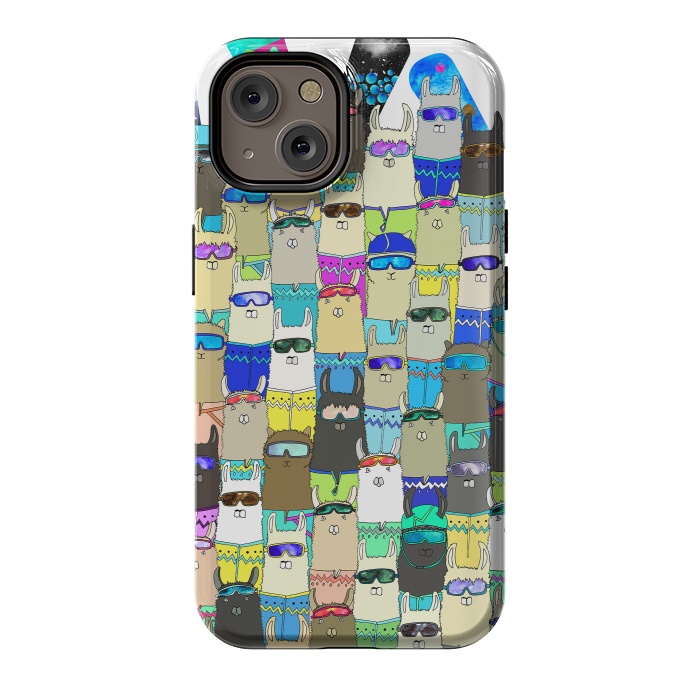 iPhone 14 StrongFit Snow? No Prob-Llama Alpaca My Board! by Amaya Brydon