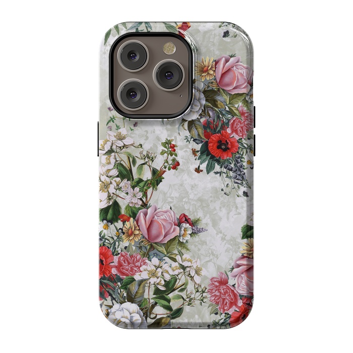 iPhone 14 Pro StrongFit Floral Pattern II by Riza Peker
