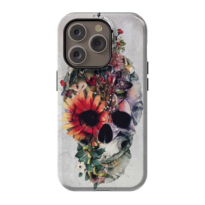 iPhone 14 Pro StrongFit Two Face Skull by Riza Peker