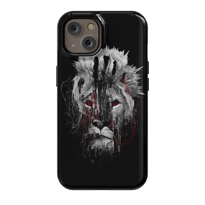 iPhone 14 StrongFit Lion BW by Riza Peker