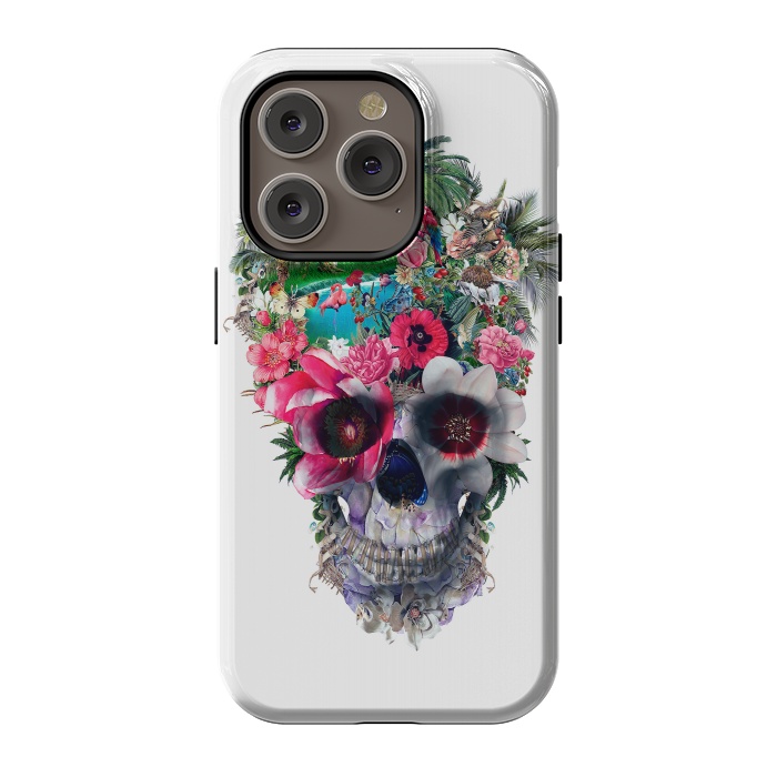 iPhone 14 Pro StrongFit Summer Skull III by Riza Peker