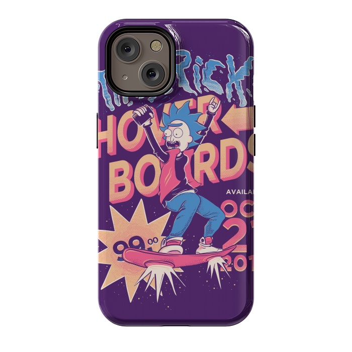 iPhone 14 StrongFit Tiny rick hoverboards by Ilustrata