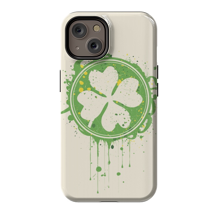 iPhone 14 StrongFit Patrick's clover by Sitchko