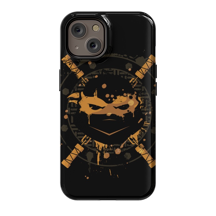 iPhone 14 StrongFit Michelangelo Turtle by Sitchko