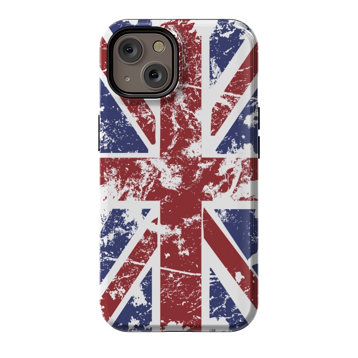 iPhone 14 StrongFit Grunge UK Flag  by Sitchko