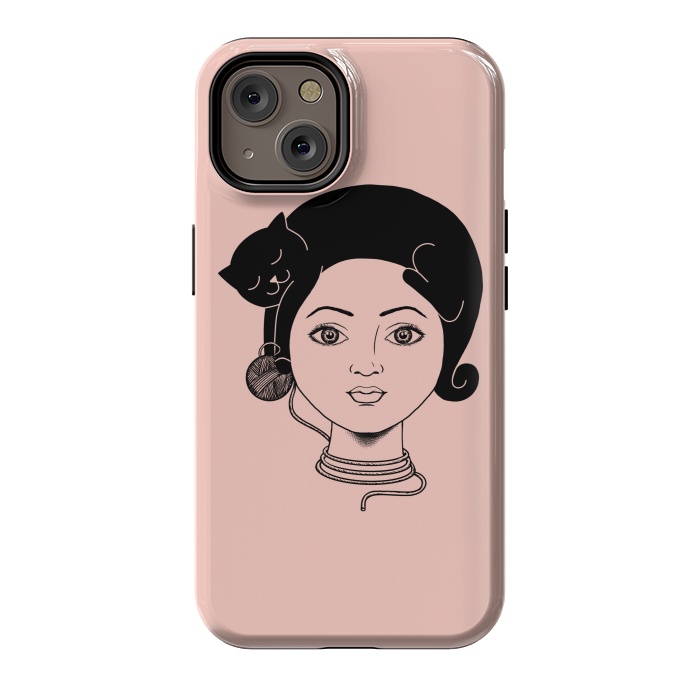 iPhone 14 StrongFit Cat Lady by Coffee Man