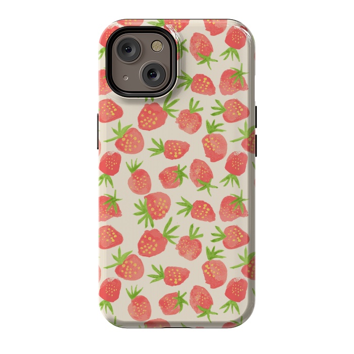 iPhone 14 StrongFit Strawberry by Edith May