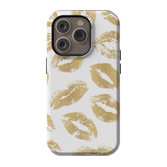 iPhone 14 Pro StrongFit Golden Kiss by Martina