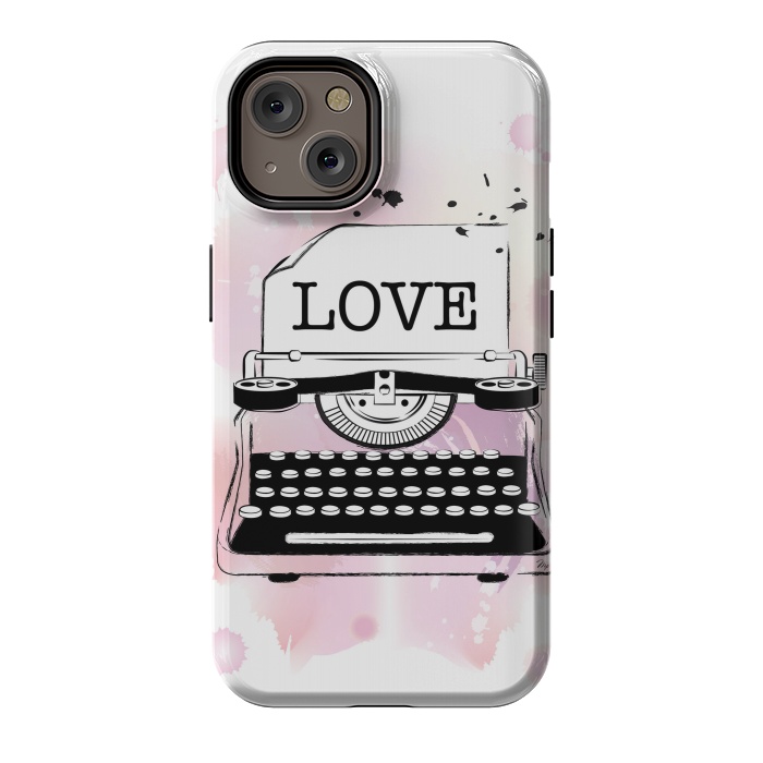 iPhone 14 StrongFit Love Typewriter by Martina