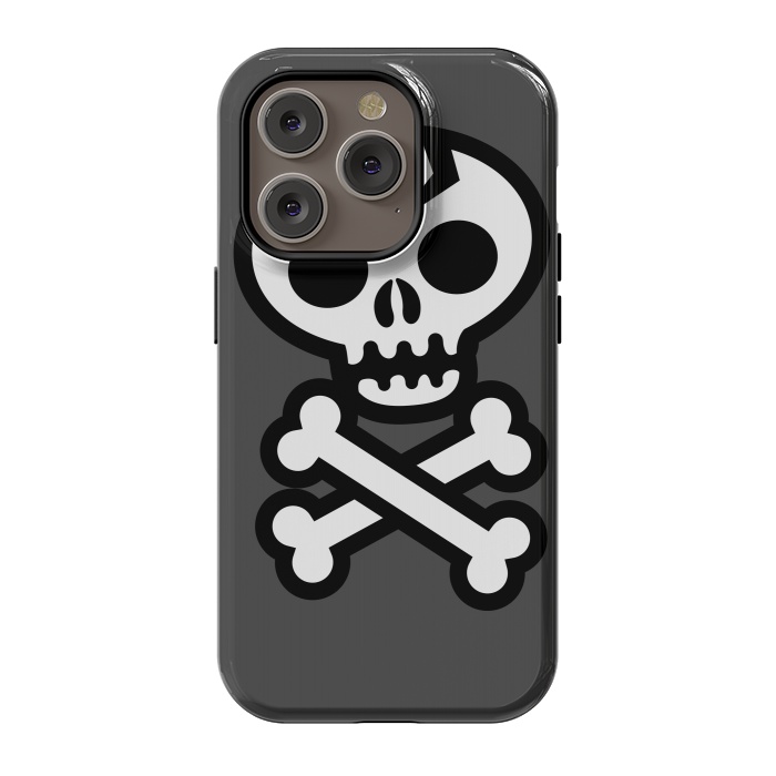 iPhone 14 Pro StrongFit Skull & Crossbones by Wotto