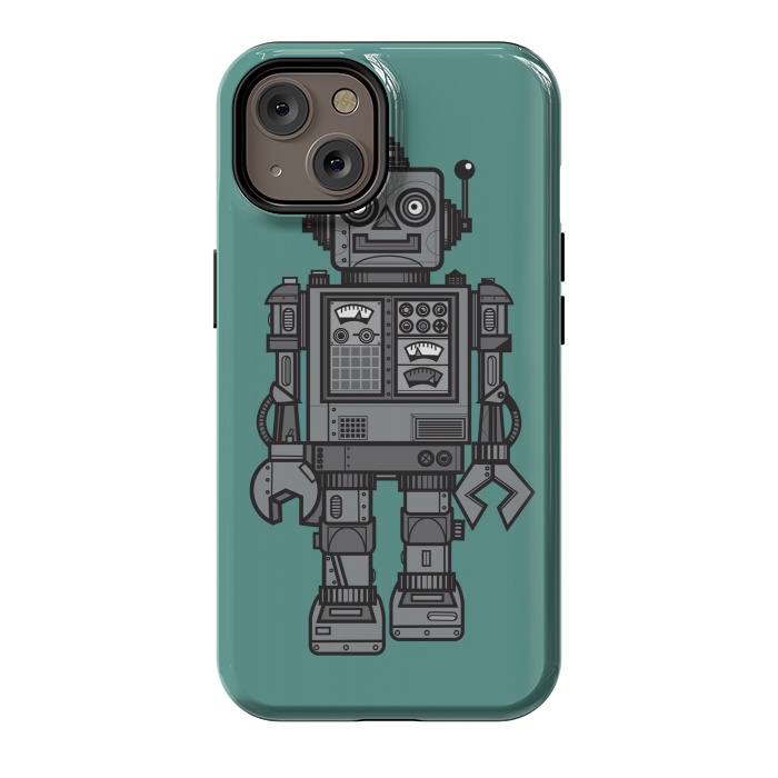 iPhone 14 StrongFit A Vintage Robot Friend by Wotto