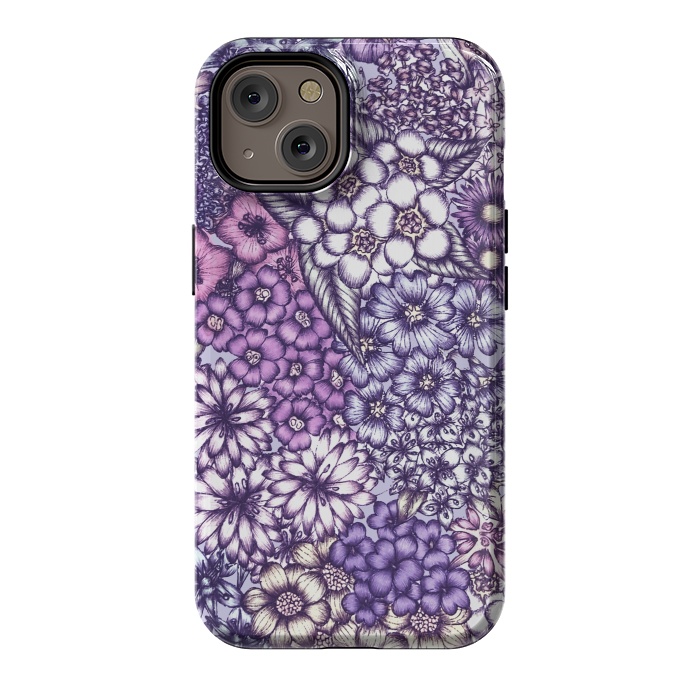 iPhone 14 StrongFit Faded Blossoms by ECMazur 