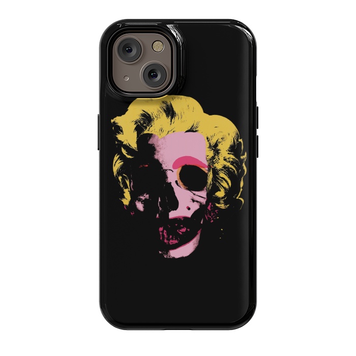iPhone 14 StrongFit Marilyn Monroe Pop Art Skull by Alisterny
