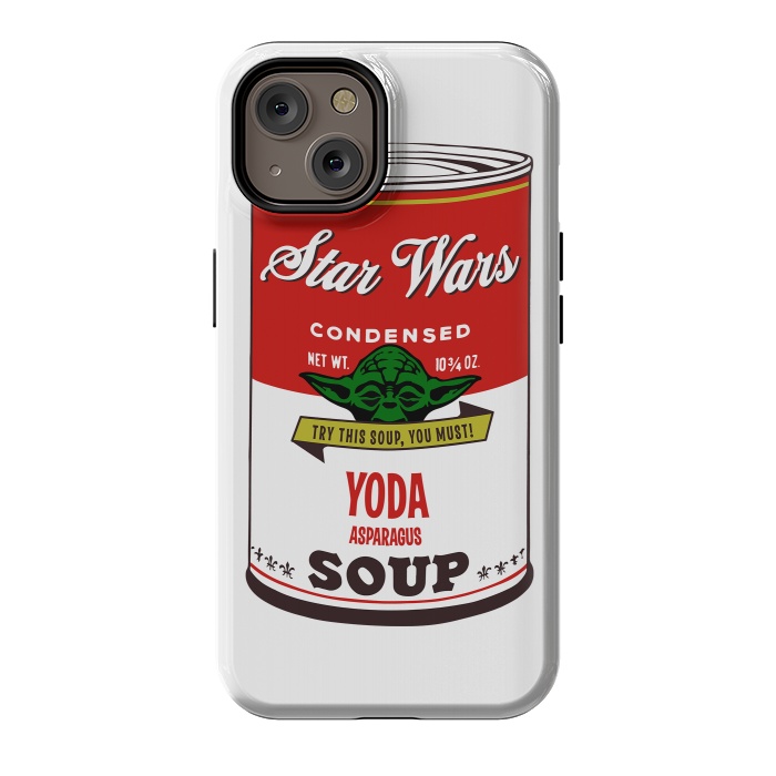 iPhone 14 StrongFit Star Wars Campbells Soup Yoda by Alisterny