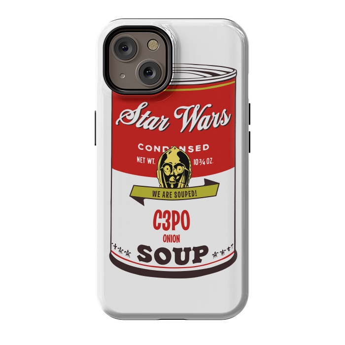 iPhone 14 StrongFit Star Wars Campbells Soup C3PO by Alisterny