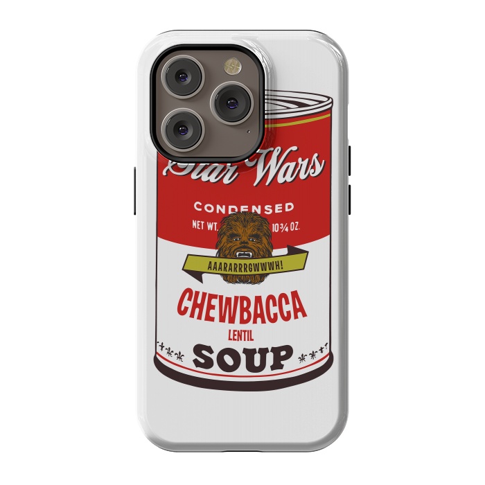 iPhone 14 Pro StrongFit Star Wars Campbells Soup Chewbacca by Alisterny
