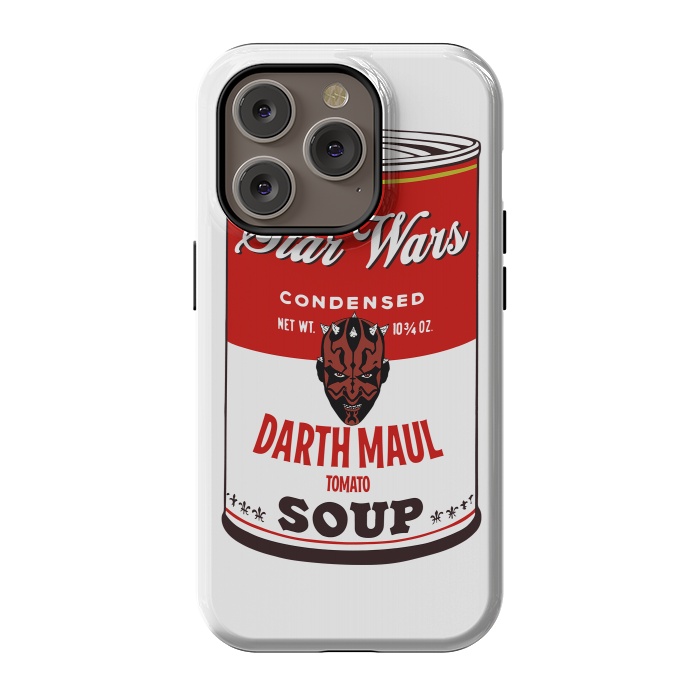 iPhone 14 Pro StrongFit Star Wars Campbells Soup Darth Maul by Alisterny