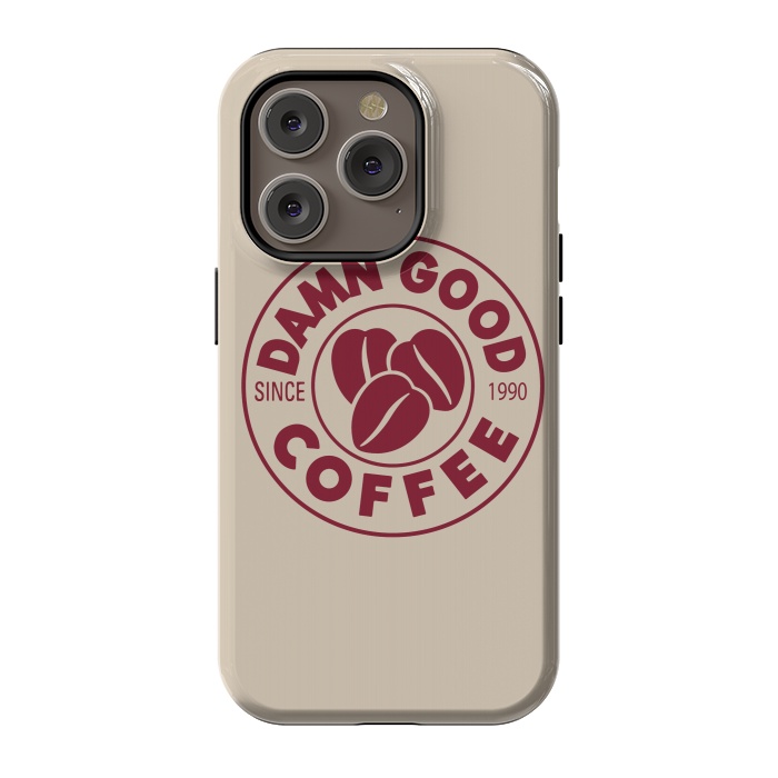 iPhone 14 Pro StrongFit Twin Peaks Damn Good Coffee Costa by Alisterny