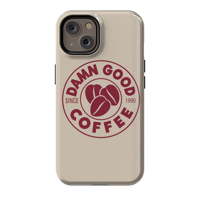 iPhone 14 StrongFit Twin Peaks Damn Good Coffee Costa by Alisterny