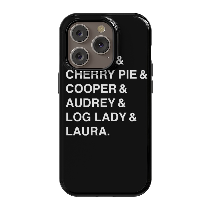 iPhone 14 Pro StrongFit Twin Peaks Coffee & Cherry  by Alisterny