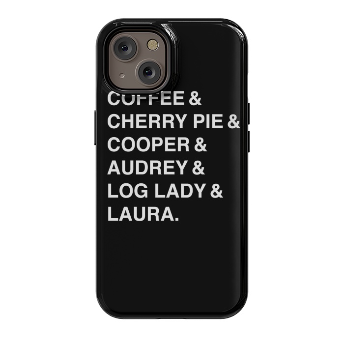 iPhone 14 StrongFit Twin Peaks Coffee & Cherry  by Alisterny