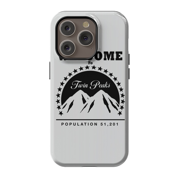 iPhone 14 Pro StrongFit Twin Peaks Paramount Logo by Alisterny