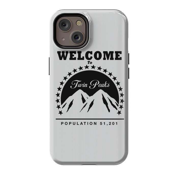 iPhone 14 StrongFit Twin Peaks Paramount Logo by Alisterny
