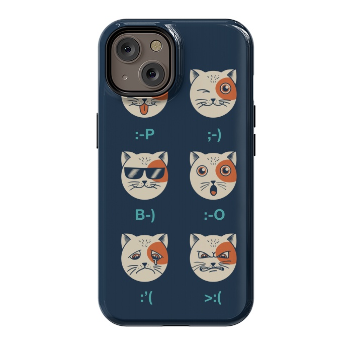 iPhone 14 StrongFit Cat Emoticon by Coffee Man