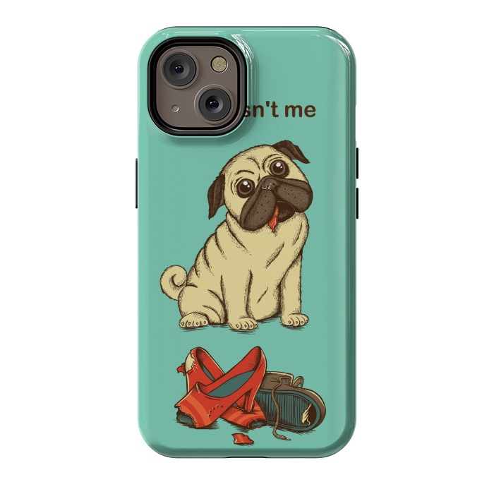 iPhone 14 StrongFit Dog And Shoes by Coffee Man