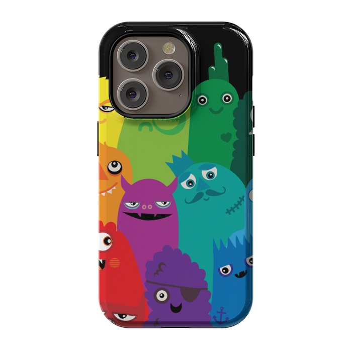 iPhone 14 Pro StrongFit Phone full of Monsters by Wotto