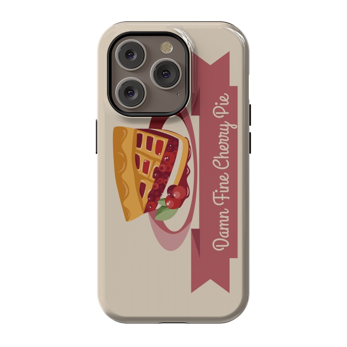 iPhone 14 Pro StrongFit Twin Peaks Cherry Pie by Alisterny