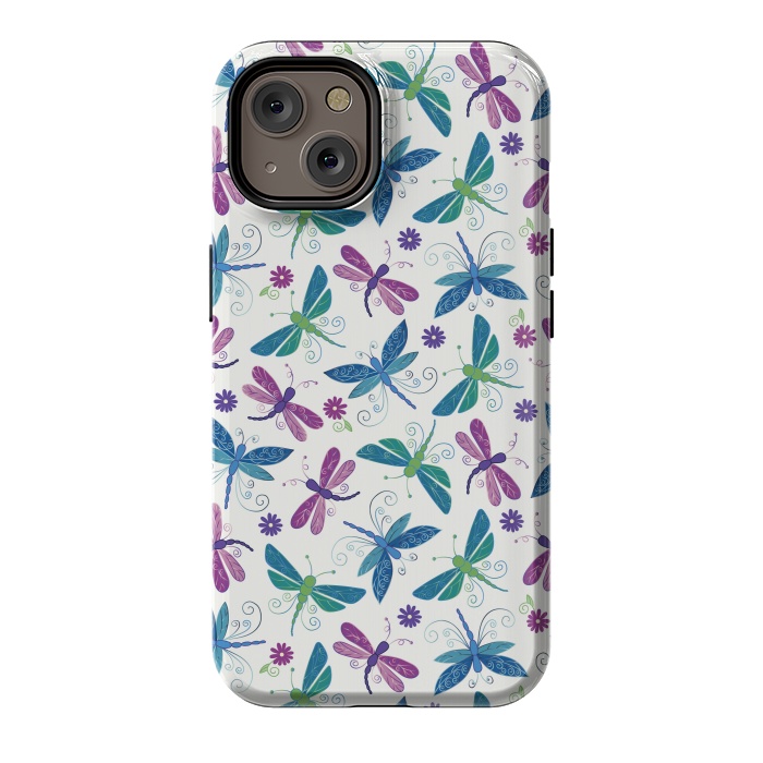 iPhone 14 StrongFit Dragonflies by TracyLucy Designs