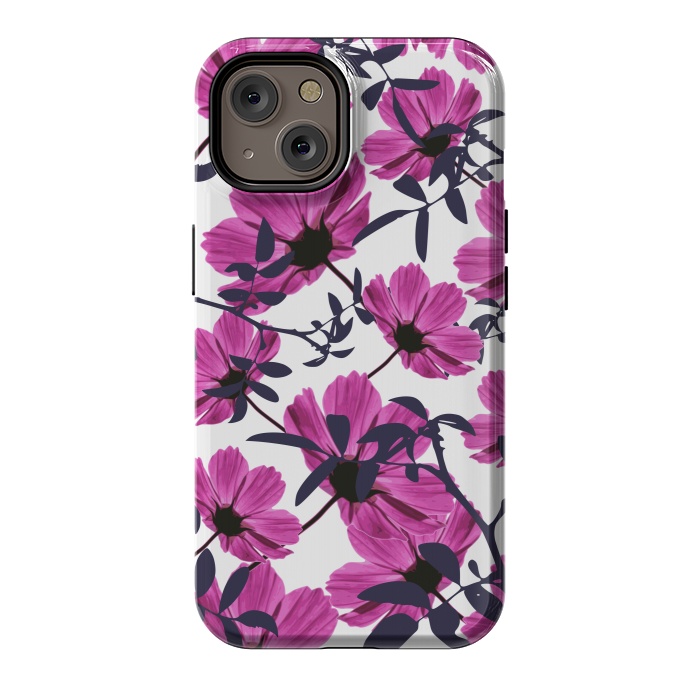 iPhone 14 StrongFit Floral Explorers  (White)  by Zala Farah