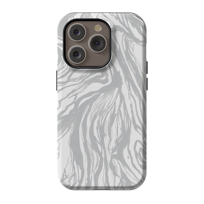 iPhone 14 Pro StrongFit Gray Marble by Caitlin Workman