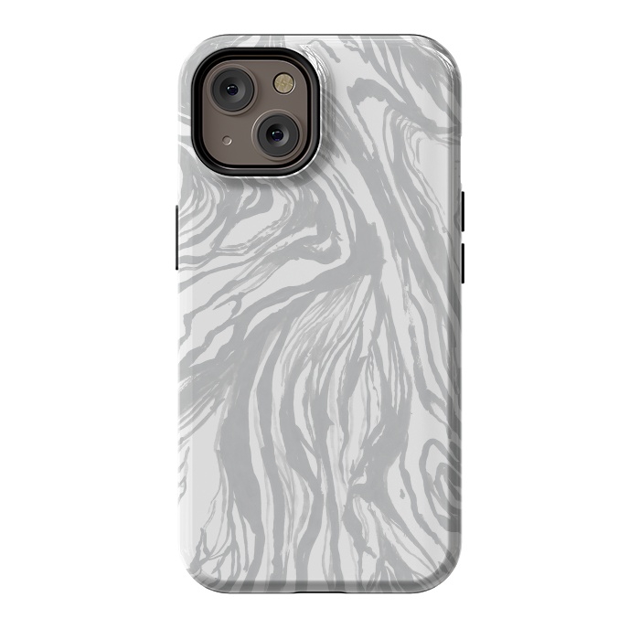 iPhone 14 StrongFit Gray Marble by Caitlin Workman