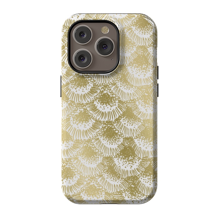 iPhone 14 Pro StrongFit Organic Burst Gold by Caitlin Workman