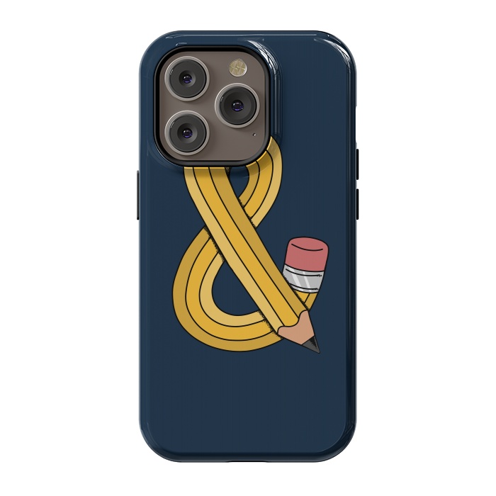iPhone 14 Pro StrongFit ampersand pencil by Coffee Man