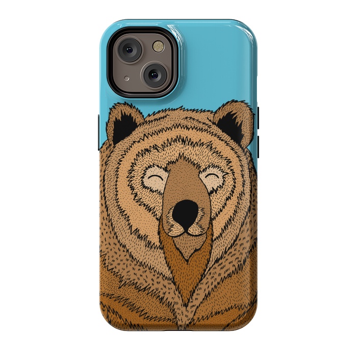 iPhone 14 StrongFit Happy Bear by Steve Wade (Swade)