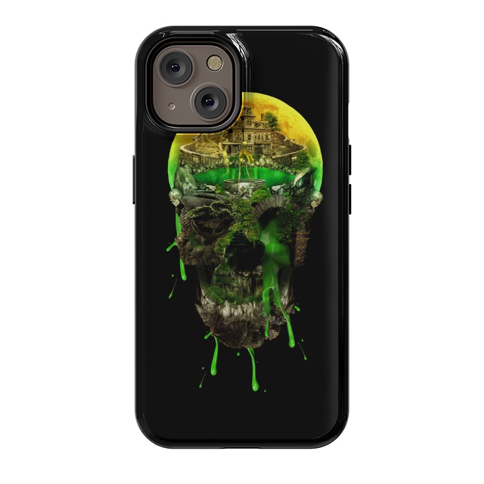 iPhone 14 StrongFit Haunted Skull by Riza Peker