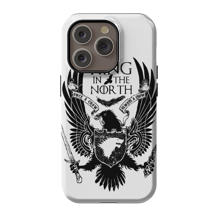 iPhone 14 Pro StrongFit Crow in the North by Branko Ricov
