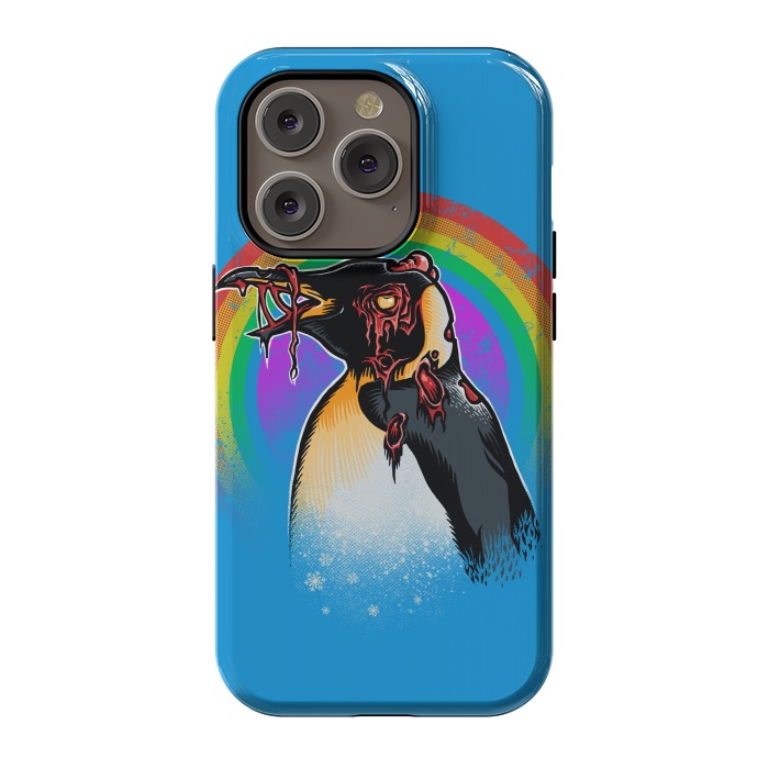 iPhone 14 Pro StrongFit Zombie Penguin by Branko Ricov