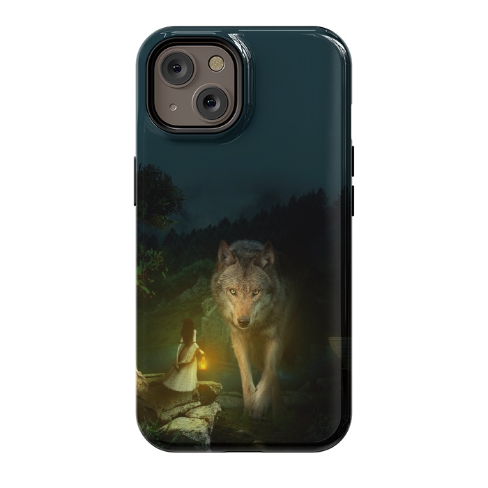 iPhone 14 StrongFit The Wolf by Riza Peker