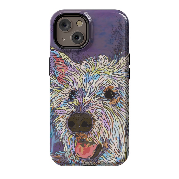 iPhone 14 StrongFit West Highland Terrier (Westie) by Lotti Brown