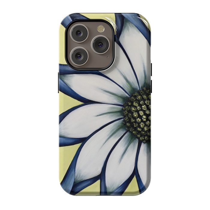 iPhone 14 Pro StrongFit White African Daisy by Denise Cassidy Wood